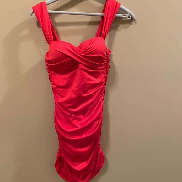 BALNEAIRE ONE PIECE BATHING SUIT WITH BIKINI COVERAGE - SIZE M - Picture 9 of 12